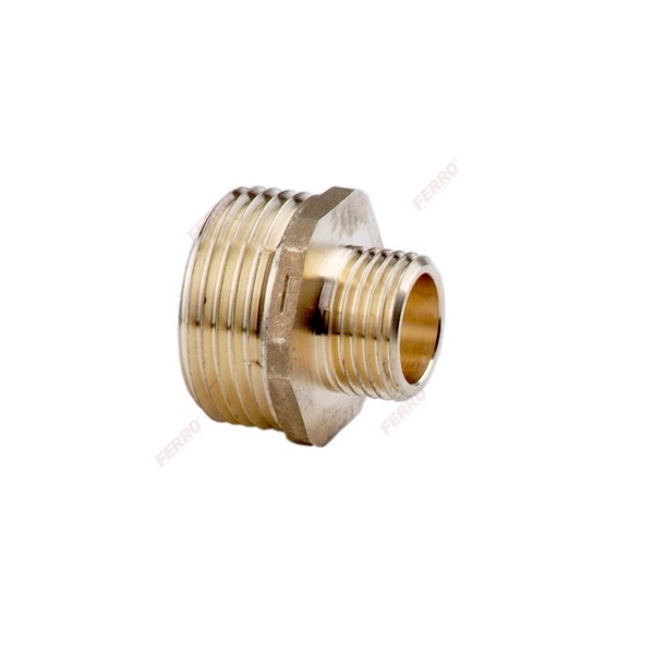 BRASS REDUCTION NIPPLE FERRO