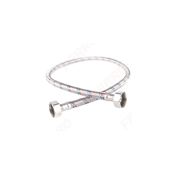 STAINLESS STEEL CONNECTION HOSES 1/2X3/8 F-F