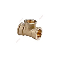 BRASS EQUAL TEE  FERRO