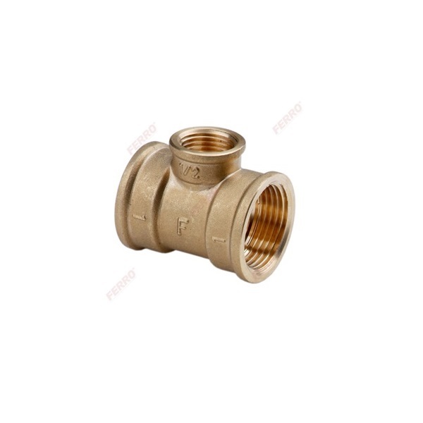 BRASS REDUCTION TEE  F FERRO